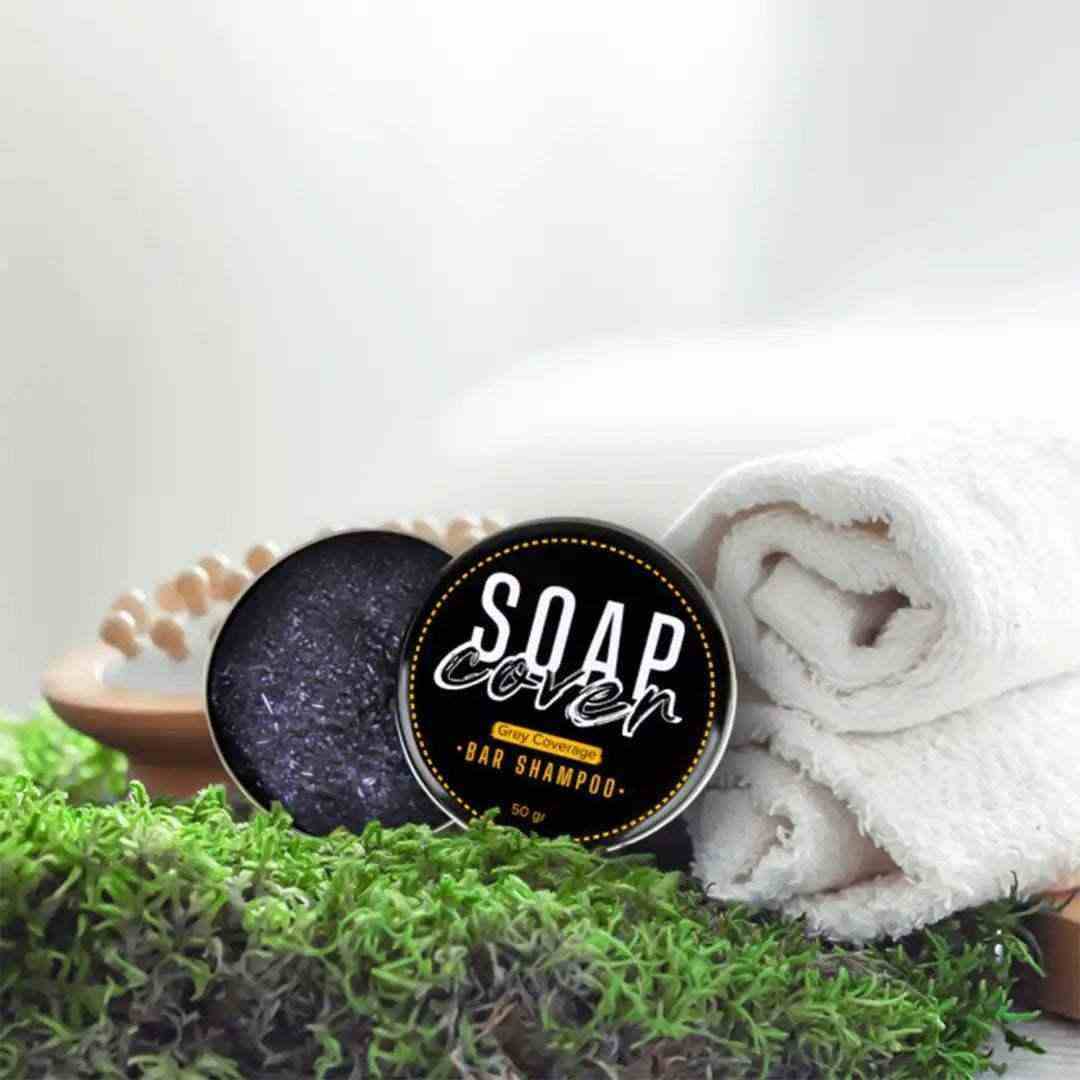 soap black - صابون علاج الشيب - HUDA